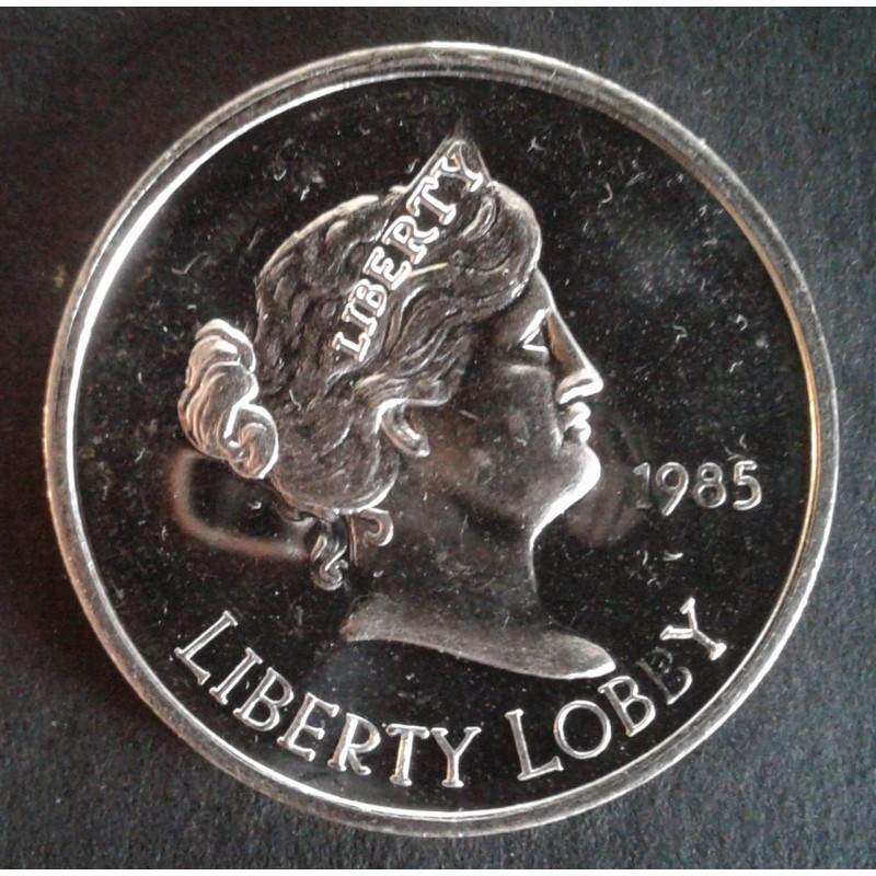 1985 1 Oz Liberty Lobby Lady Liberty Obverse
