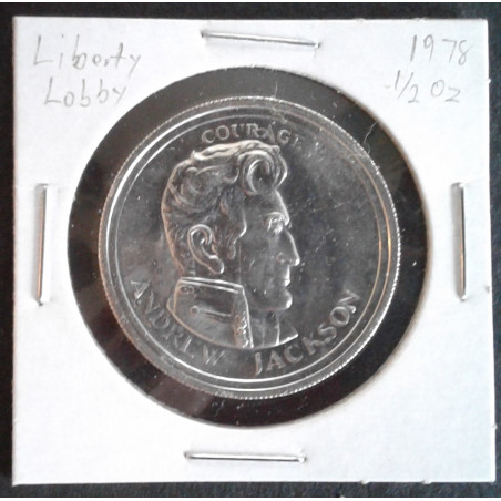 1978 1/2 Oz Liberty Lobby Andrew Jackson Obverse