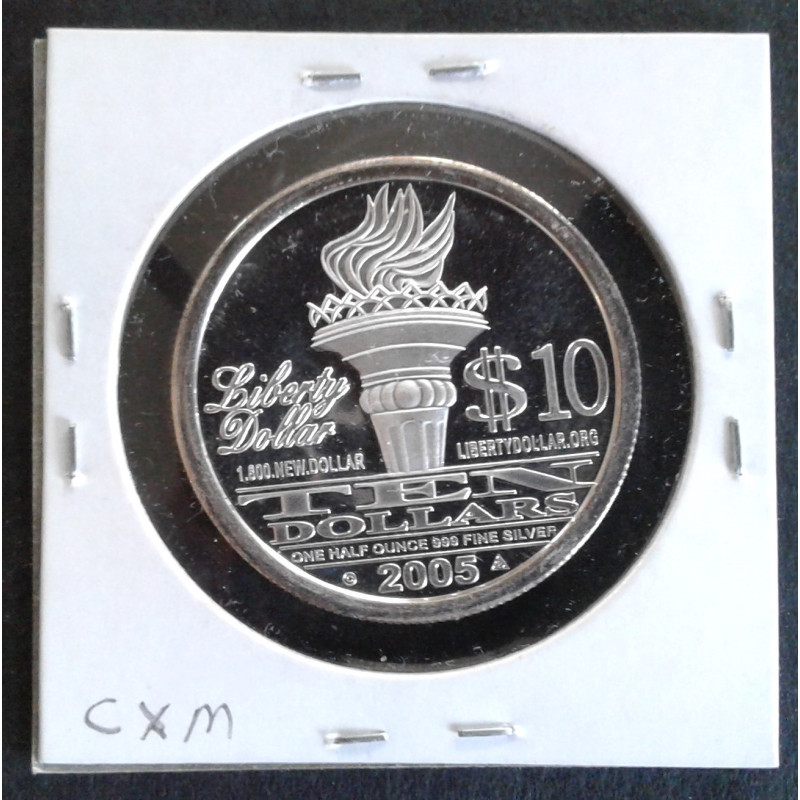 2005 1/2 Oz NorFed Liberty Dollar Reverse