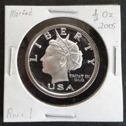 2005 1/2 Oz NorFed Liberty Dollar Obverse