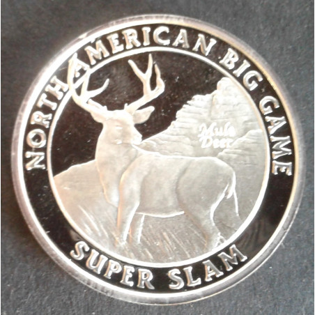 1 Oz NAHC Mule Deer Obverse