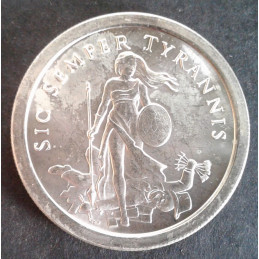 2013 1 Oz AOCS Silver Bullet Silver Shield Tyrannis Obverse