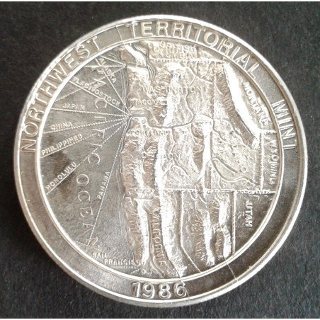 1986 1 Oz NWTM Pacific Northwest Obverse
