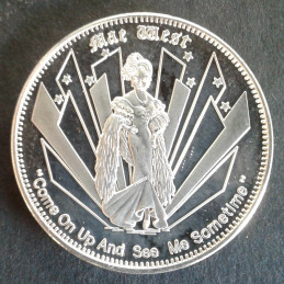 1 Oz Oregon Mint Mae West Obverse
