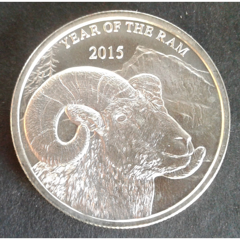 2015 1 Oz Provident Metals Lunar [Goat] Obverse