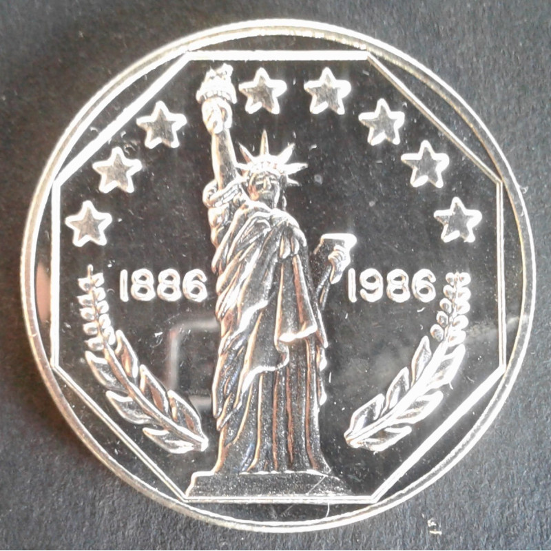 1986 1 Oz Reliable Corp Statue of Liberty Obverse