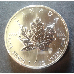 1991 1 Oz Canada Maple Leaf Reverse