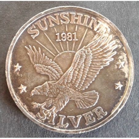 1981 1 Oz Sunshine Mint Silver Eagle Obverse