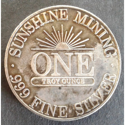 1981 1 Oz Sunshine Mint Silver Eagle Reverse
