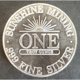 1982 1 Oz Sunshine Mint Silver Eagle Reverse