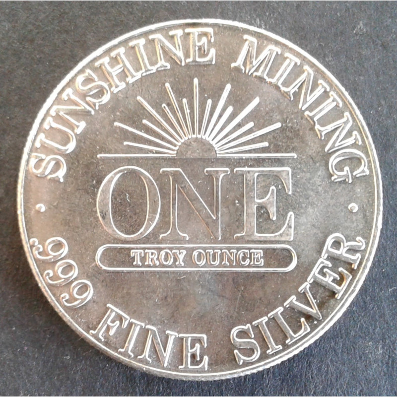 1983 1 Oz Sunshine Mint Silver Eagle Reverse