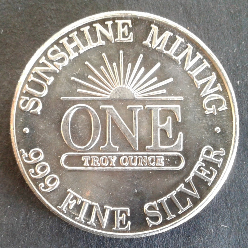 1984 1 Oz Sunshine Mint Silver Eagle Reverse
