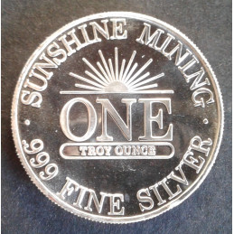 1990 1 Oz Sunshine Mint Silver Eagle Reverse