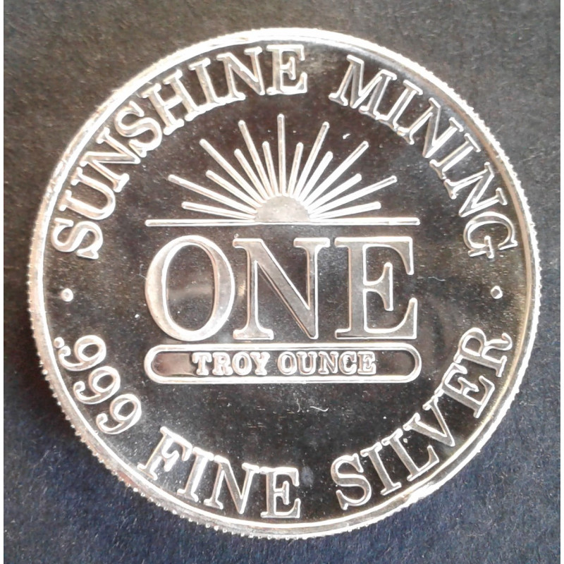 1990 1 Oz Sunshine Mint Silver Eagle Reverse