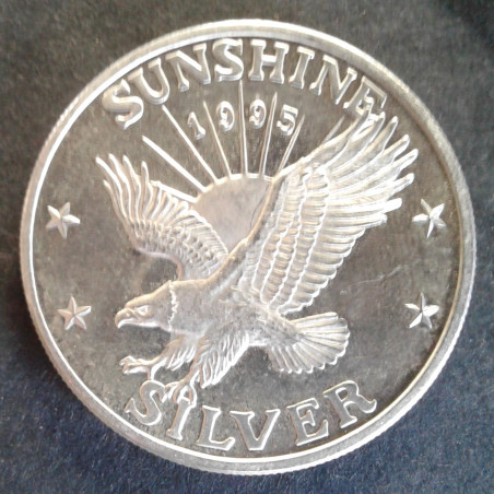 1995 1 Oz Sunshine Mint Silver Eagle Obverse