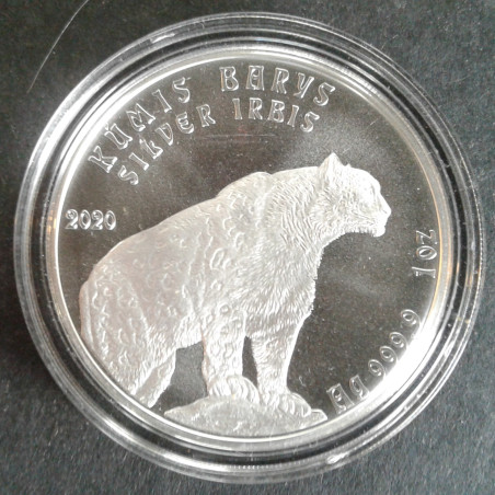2020 1 Oz Kazakhstan Snow Leopard [Irbis] Obverse