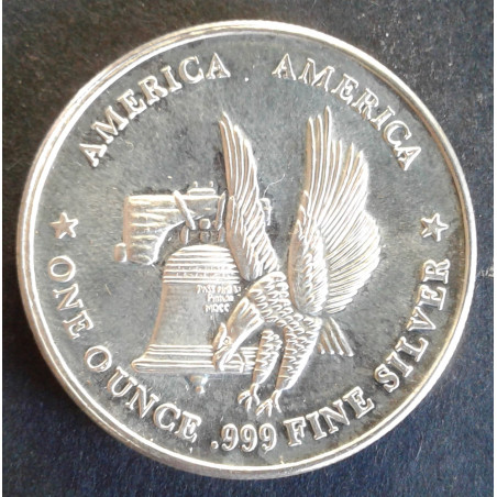 1 Oz TenTex Eagle/Bell/Trade Obverse