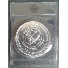 2017 1 Oz Rwanda Wildlife Hippo Reverse