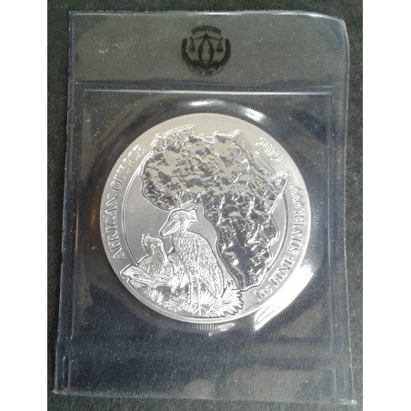 2019 1 Oz Rwanda Wildlife Shoebill Obverse