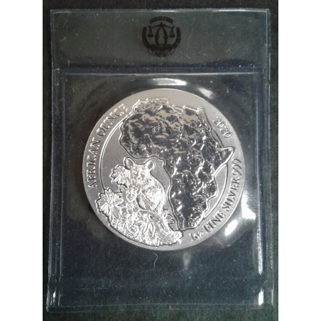 2020 1 Oz Rwanda Wildlife Bushbaby Obverse