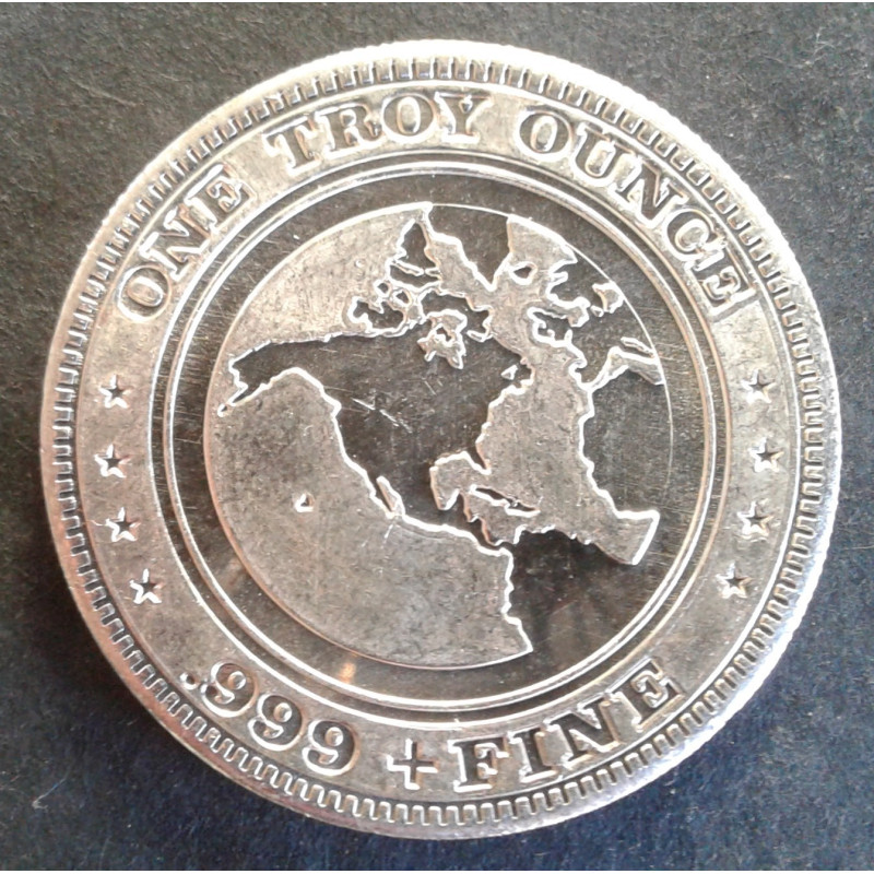 1 Oz US Silver Corp Eagle/North America Type 2 Reverse