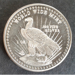 1981 1 Oz World Wide Mint Type 1 Reverse