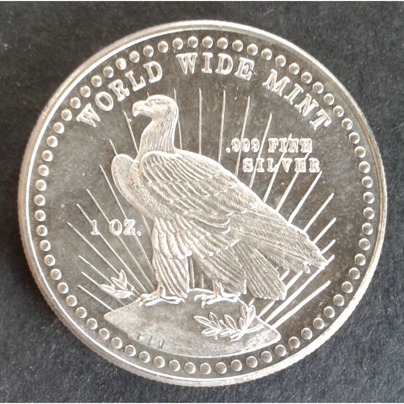 1981 1 Oz World Wide Mint Type 1 Reverse