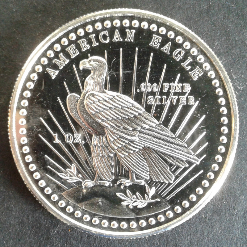 1981 1 Oz World Wide Mint Type 3 Silver Round