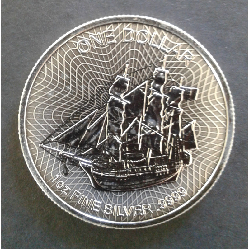 2018 1 Oz Cook Islands Silver Bounty Obverse