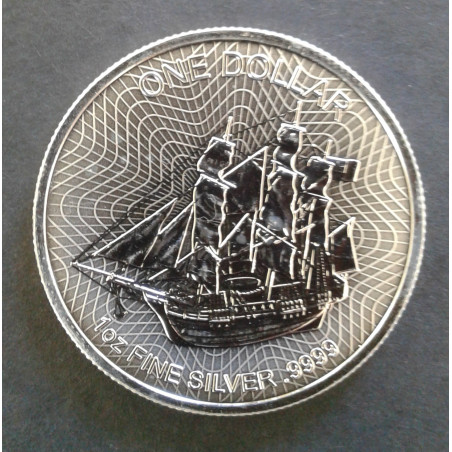 2018 1 Oz Cook Islands Silver Bounty Obverse