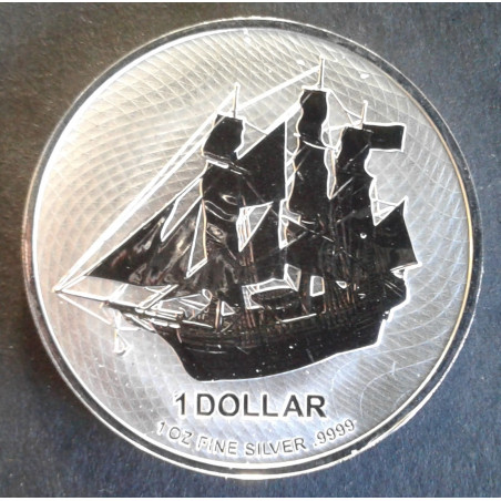 2020 1 Oz Cook Islands Silver Bounty Obverse