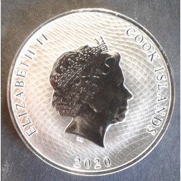 2020 1 Oz Cook Islands Silver Bounty Reverse