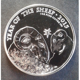 2015 1 Oz Great Britain Lunar [Sheep] Obverse