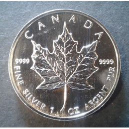 1996 1 Oz Canada Maple Leaf Reverse