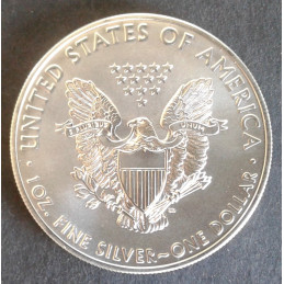 2021 1 Oz American Silver Eagle Type 1 Reverse