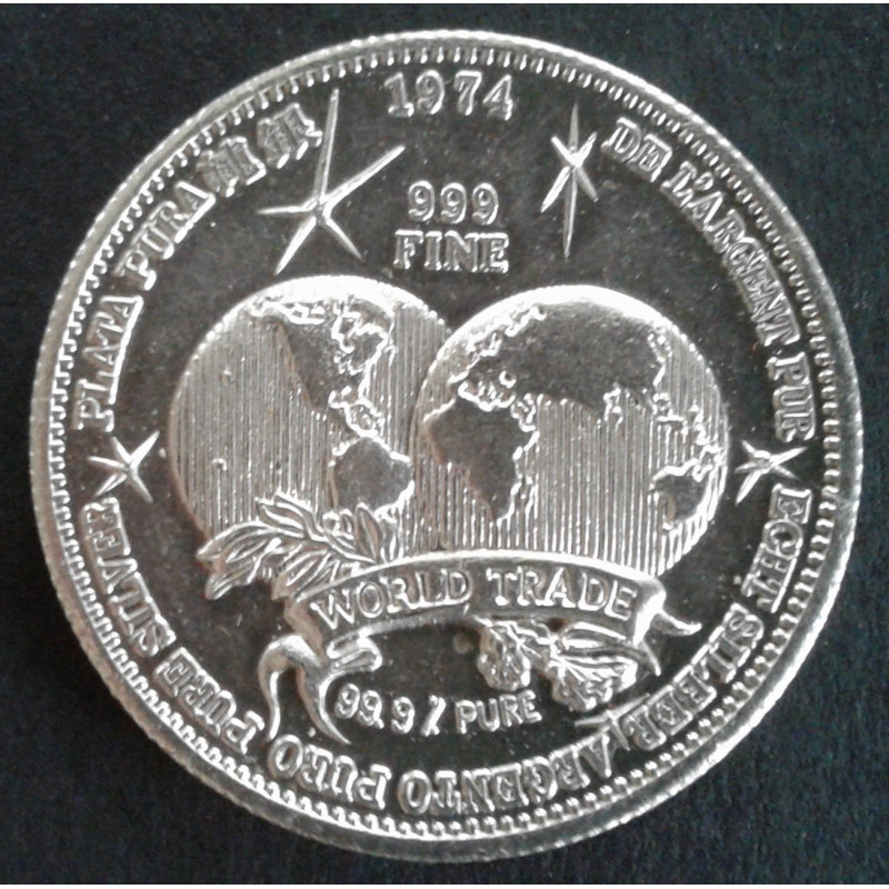 1974 1 Oz The International World Trade Obverse