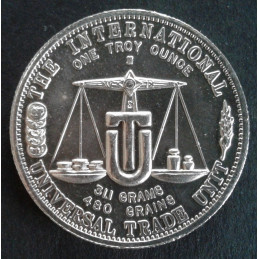1974 1 Oz The International World Trade Reverse