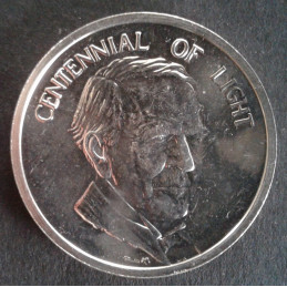 1979 1 Oz Thomas Edison Obverse