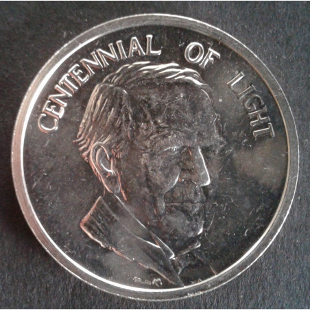 1979 1 Oz Thomas Edison Obverse