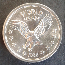1985 1 Oz World Trade Obverse