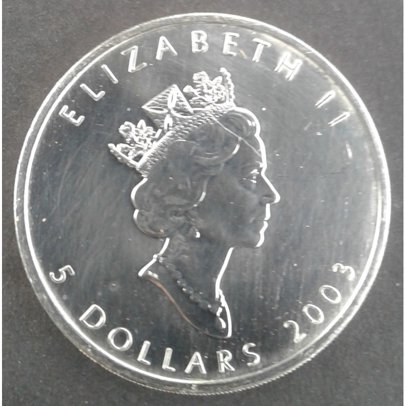 2003 1 Oz Canada Maple Leaf Obverse