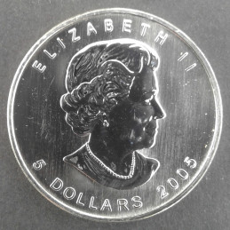 2005 1 Oz Canada Maple Leaf Obverse