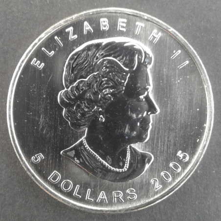 2005 1 Oz Canada Maple Leaf Obverse