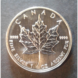 2002 1 Oz Canada Maple Leaf Reverse