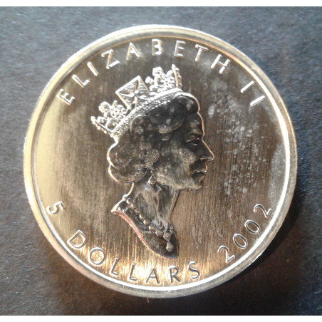 2002 1 Oz Canada Maple Leaf Obverse