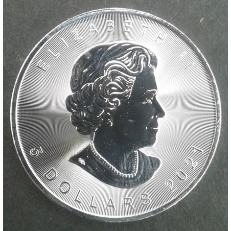 2021 1 Oz Canada Maple Leaf Obverse