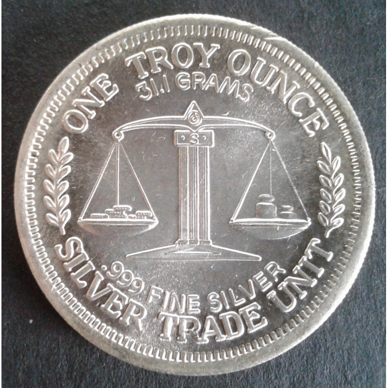 1985 1 Oz Peace Replica Reverse