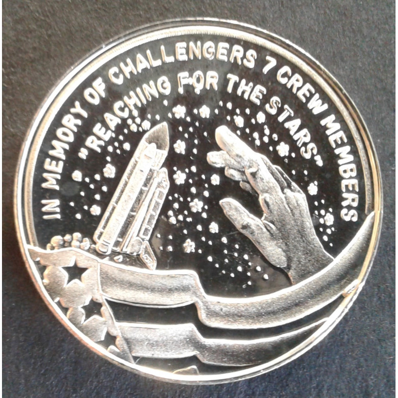 1986 1 Oz Challenger Tragedy Obverse