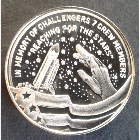 1986 1 Oz Challenger Tragedy Obverse
