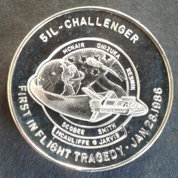 1986 1 Oz Challenger Tragedy Reverse